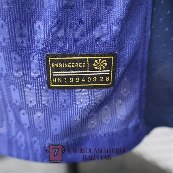 barcelona camisola edicao especial versao do jogador 125 edicao aniversario azul vermelho 2024-2025 - Image 5