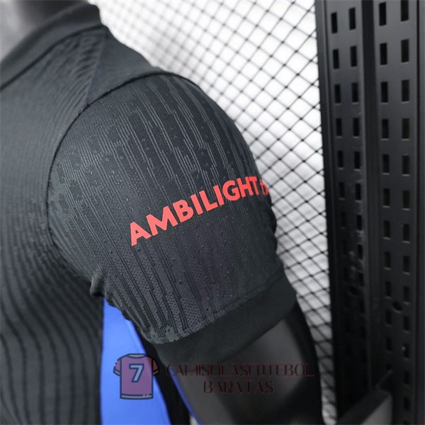 barcelona camisola edicao especial versao do jogador preta vermelho azul coldplay 2024-2025 - Image 2