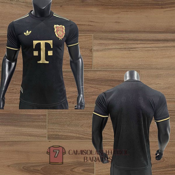 bayern munique camisola edicao especial versao do jogador preta 125 edicao aniversario 2025-2026