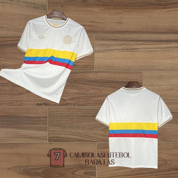 camaroes camisola edicao comemorativa 100 edicao aniversario azul amarelo vermelho 3 listra 2024-2025 (1)