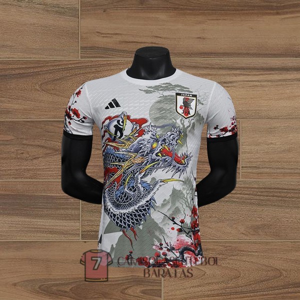 japao camisola edicao especial versao do jogador branca preta vermelho dragon 2024-2025