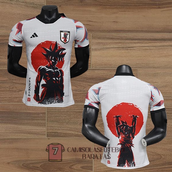 japao camisola edicao especial versao do jogador branca vermelho dragon ball 2024-2025