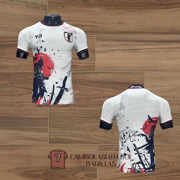 japao camisola edicao especial versao do jogador branca vermelho preta Samurai 2024-2025