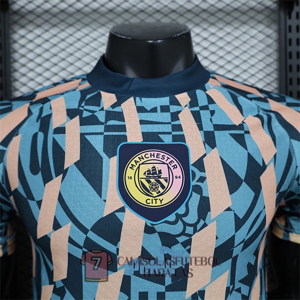 manchester city camisola edicao especial versao do jogador azul azul escuro 2024-2025 - Image 6