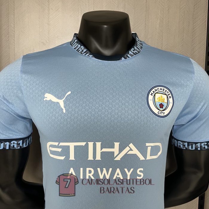 manchester city camisola primeira versao do jogador 2024-2025 - Image 4