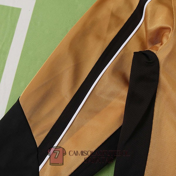 manchester united camisola retro edicao comemorativa manga comprida dourada 2002-2003 - Image 6