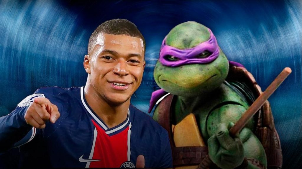 mbappé ninja turtle donatello