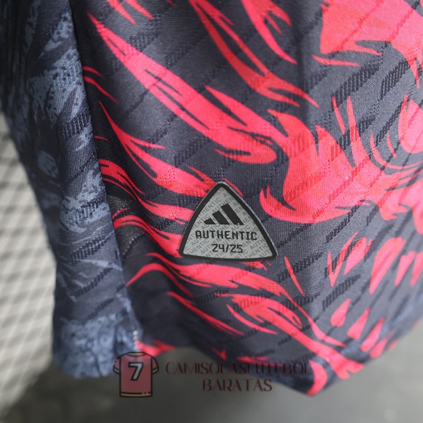real madrid camisola edicao especial versao do jogador dragon preta vermelho 2024-2025 - Image 4