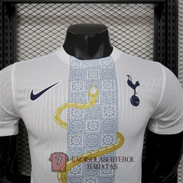 tottenham hotspur camisola edicao especial versao do jogador branca azul amarelo snake 2025-2026 - Image 4