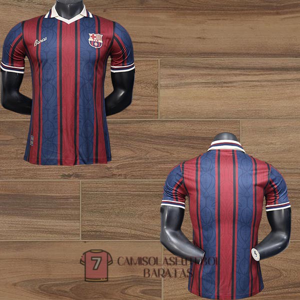 barcelona camisola edicao especial versao do jogador vermelho azul 125 edicao aniversario 2025-2026