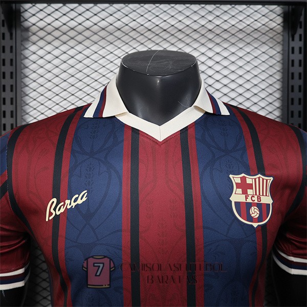 barcelona camisola edicao especial versao do jogador vermelho azul 125 edicao aniversario 2025-2026 - Image 2