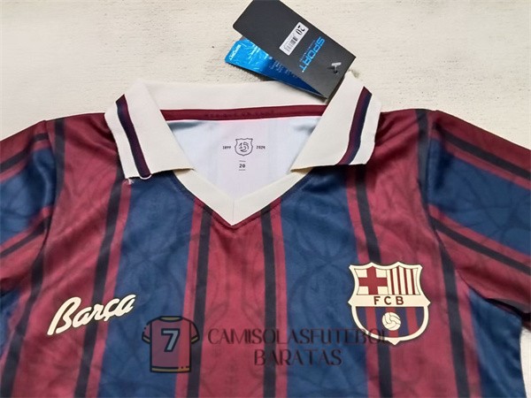 camisola barcelona crianca equipamento 2025-2026 125 edicao aniversario vermelho azul - Image 2