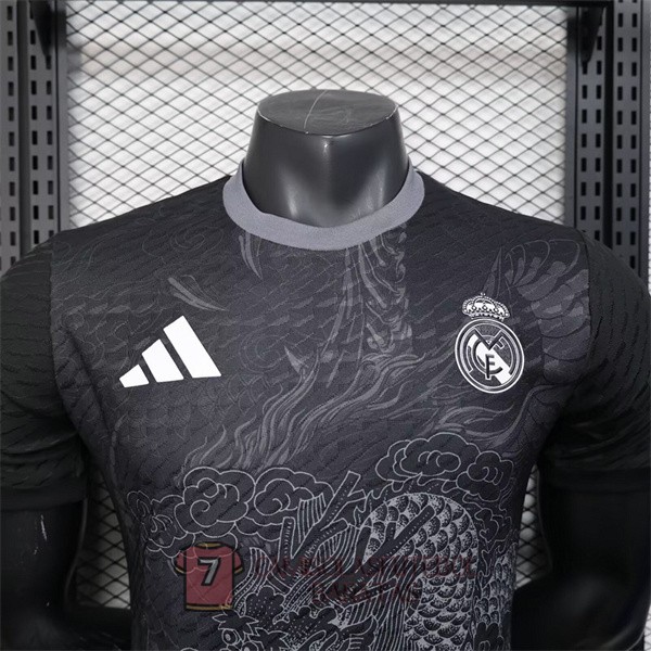 real madrid camisola edicao especial versao do jogador preta branca dragon 2025-2026 - Image 3