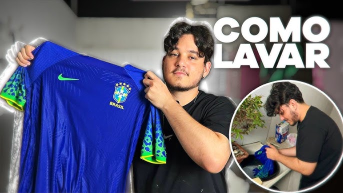 lavar camisolas de futebol