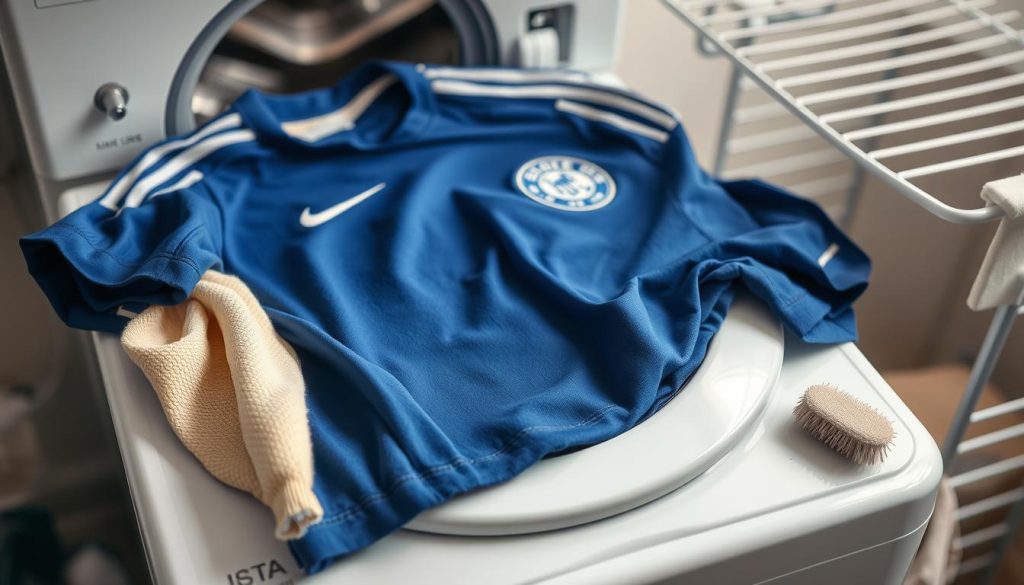 técnicas lavagem camisolas futebol